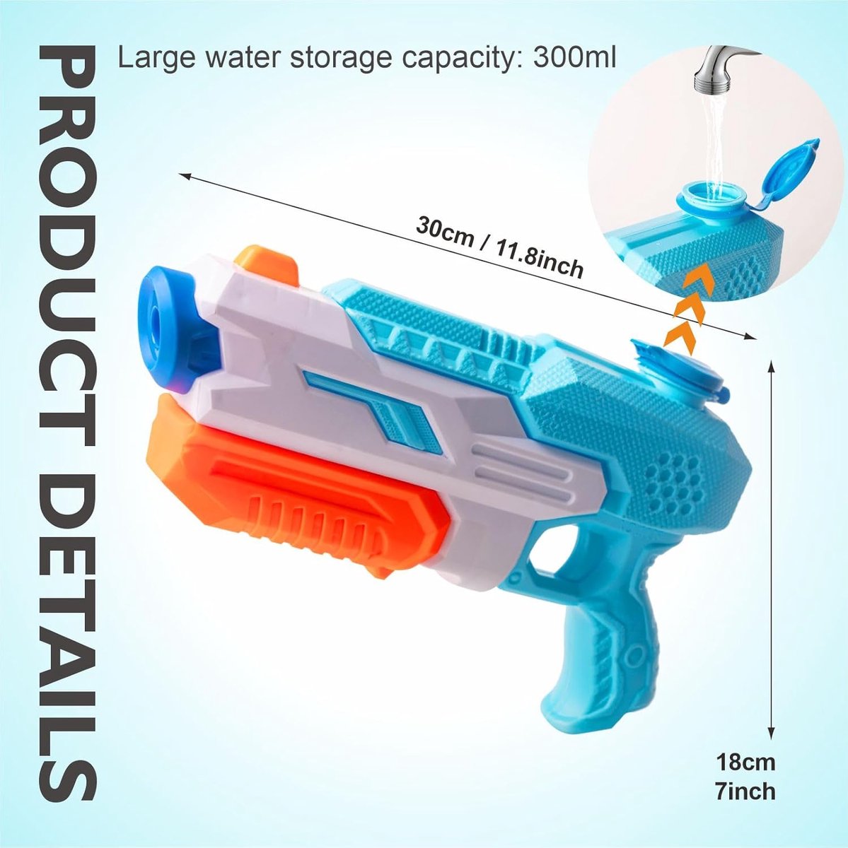 Waterpistolen voor kinderen 23-30ft lange afstand krachtige Super Soaker waterblaster shooter, zomerstrand zwembad watergevecht squirter speelgoed voor jongens meisjes