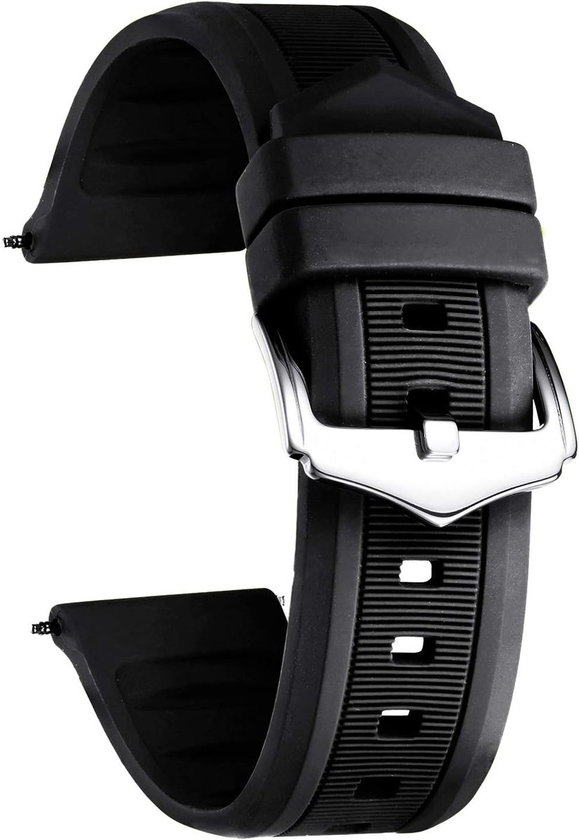 Siliconen horlogebandjes 12 mm - 28 mm vervangende rubberen
