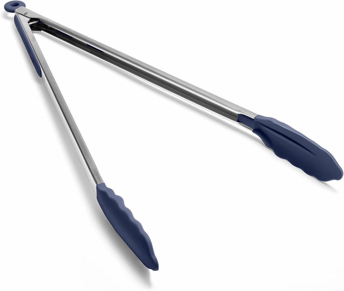 lange siliconen kooktang, hittebestendig 315℃, 40cm, blauw