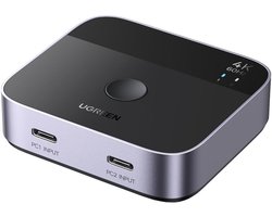 Ugreen Switch 2X Usb-C Naar Hdmi 4K 60Hz Voor Desktopcomputer