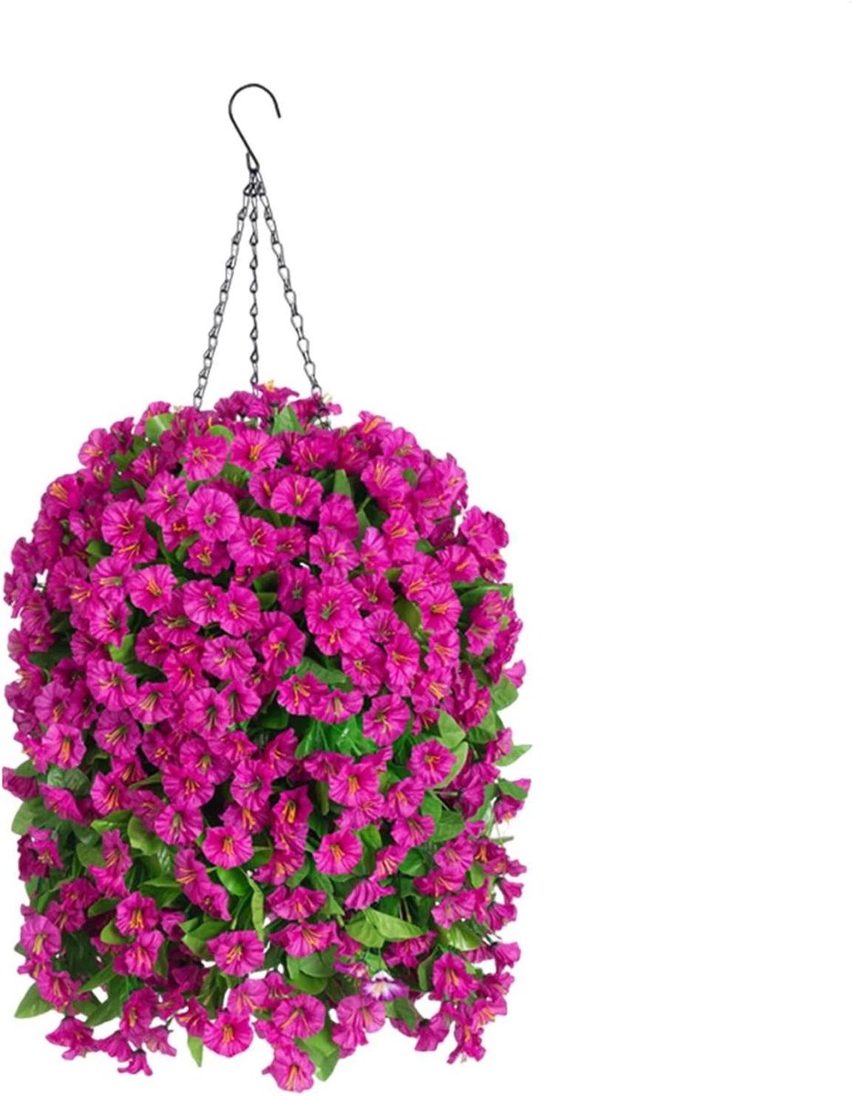 Hangende Kunstbloemen - Nep Wijnstokken - Buiten Decoratie - Zijde en IJzer - 90 cm - Roze