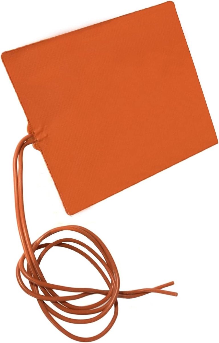 Constant Temperatuur Verwarmingsplaat 100x120mm - 12V 12W Silicone Rubber - Veilig Elektrisch Verwarmingspaneel tot 60°C voor Diverse Toepassingen