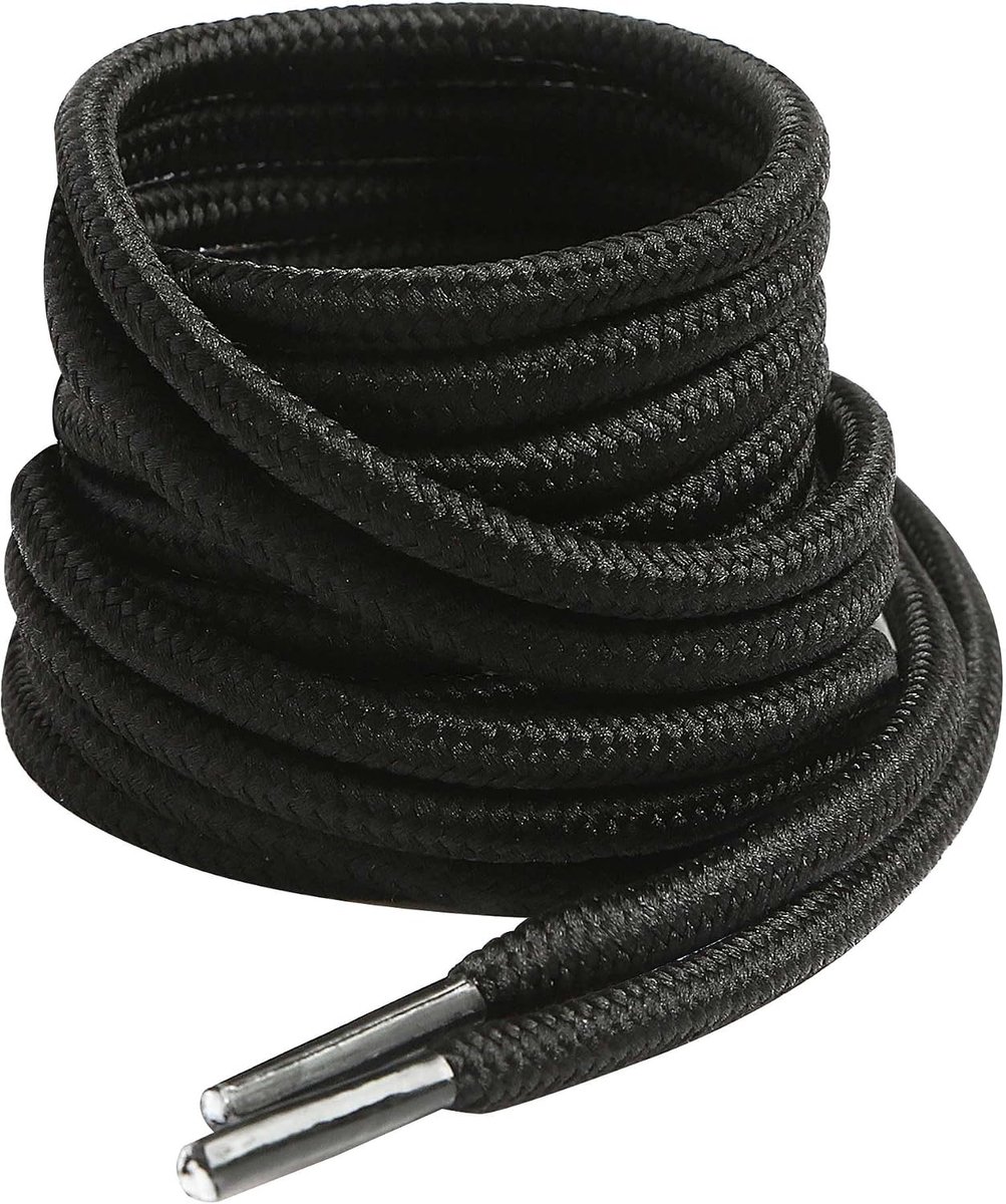 Laarzenveters, ronde dunne veters voor werkschoenen, diameter 4 mm, outdoorschoenen, wandelschoenen, trekkingschoenen, boots, schoenveters, dames en heren, scheurvaste vervangende laarsveters