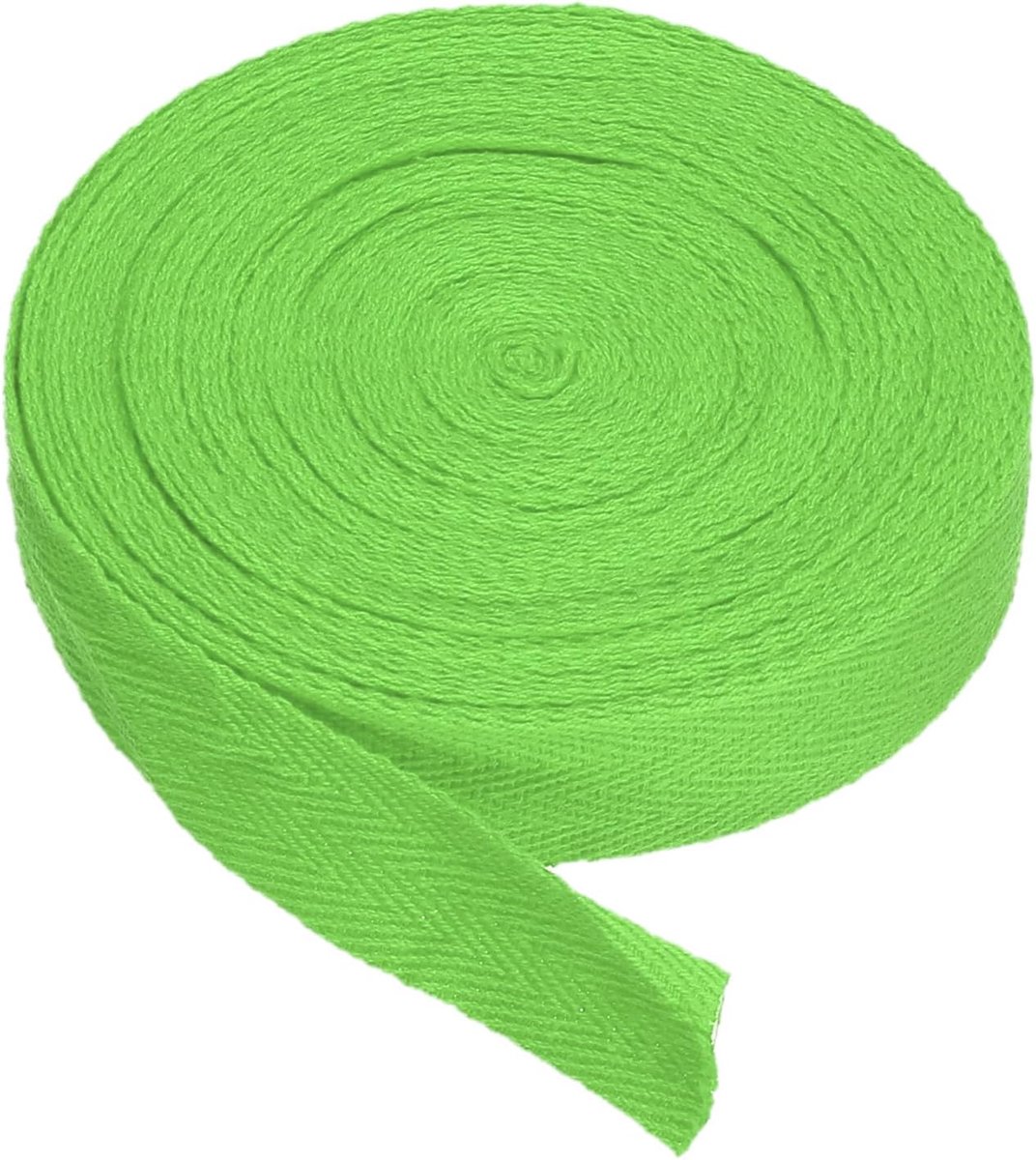 Katoenen kepertape, 20 mm (3/4 inch), 9 m (10 yards), katoen, kleurlint, voorspanning, binding, plakband, visgraat, weefsel, trim voor naaien, geschenk, verpakking, knutselen, groen