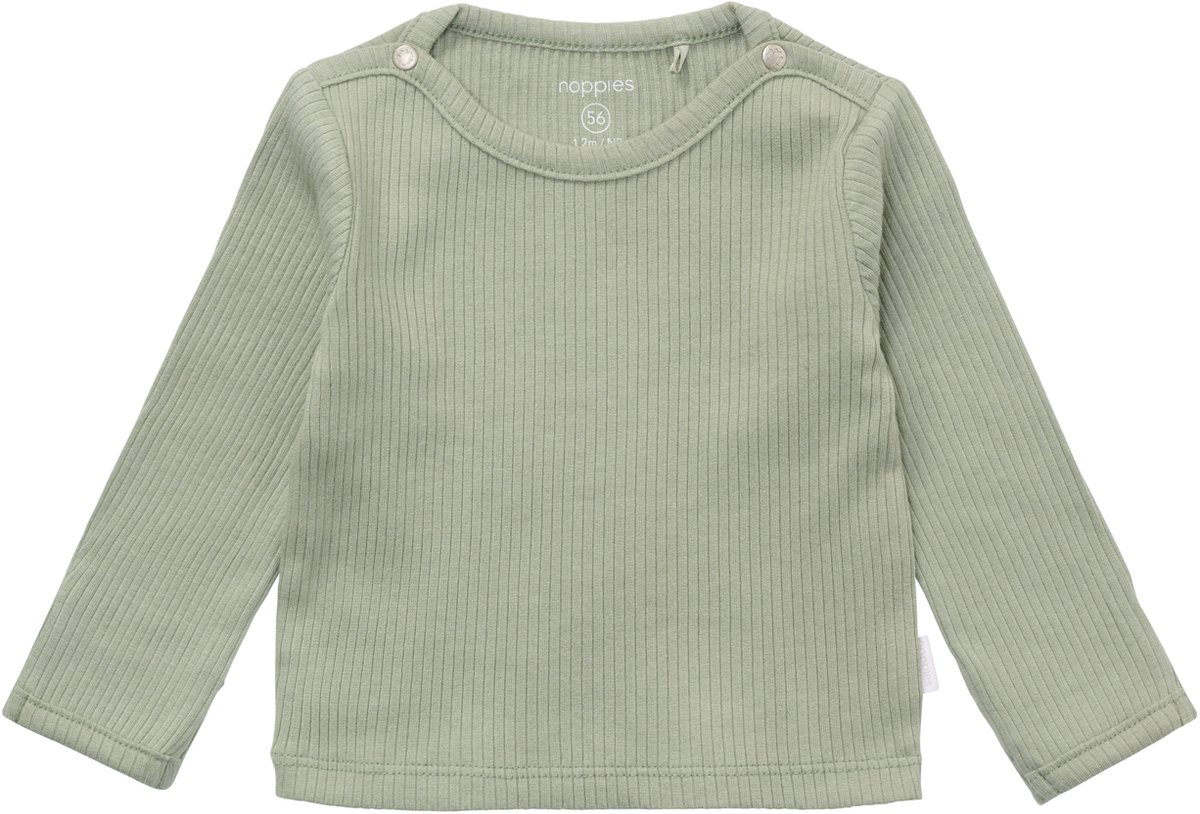 Noppies Shirt Lange Mouw - Maat 44 - Iceberg Green