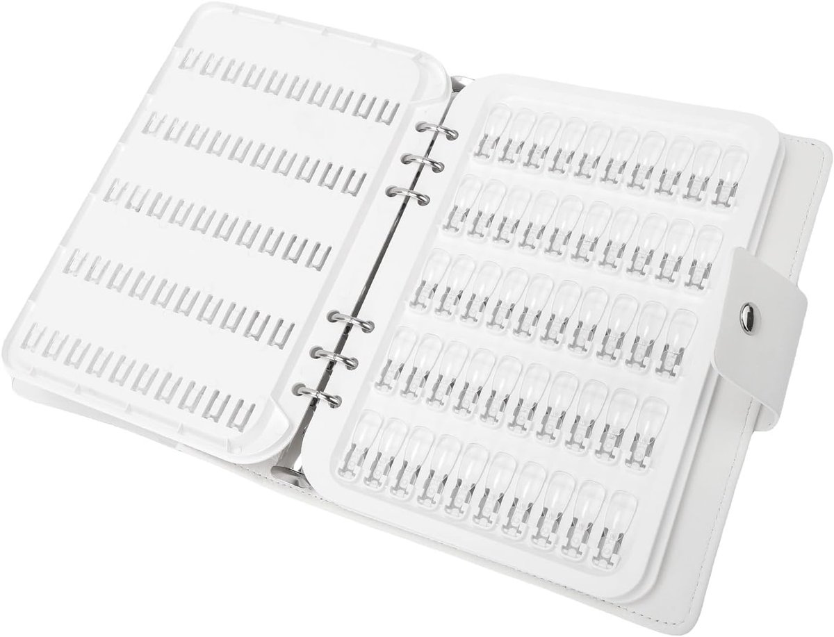 Nagelkleur Display Boek Nagelsteekstalen Boek 150 Kleuren Nagelgel Kleurkaart Boek met Duidelijke Nep Nagels Pu Lederen Cover voor Huisdiy Salon
