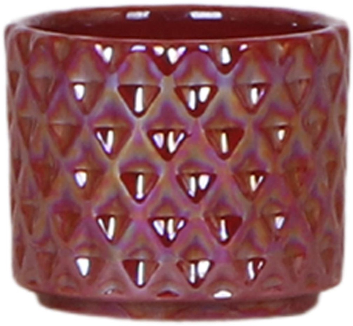 Kolibri Home | Diamond Pearl sierpot - Rood - Ø6cm