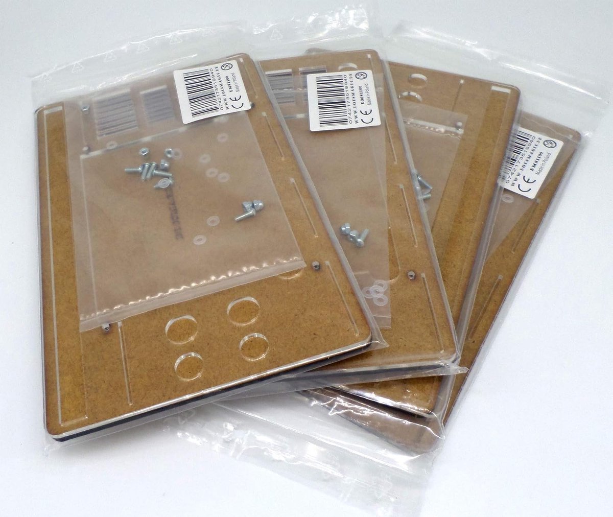 SnelShoppen - 4 x Speler Organizer voor Talisman - HDF en Acrylglas - Voor Sleeve Kaarten - 24 x 17 x 3 cm - Snelle Montage - Ideaal voor Bordspellen