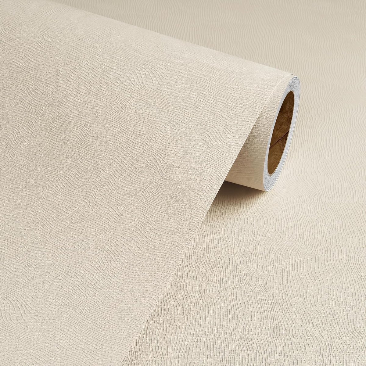 Behang beige met structuur behang slaapkamer licht plakfolie