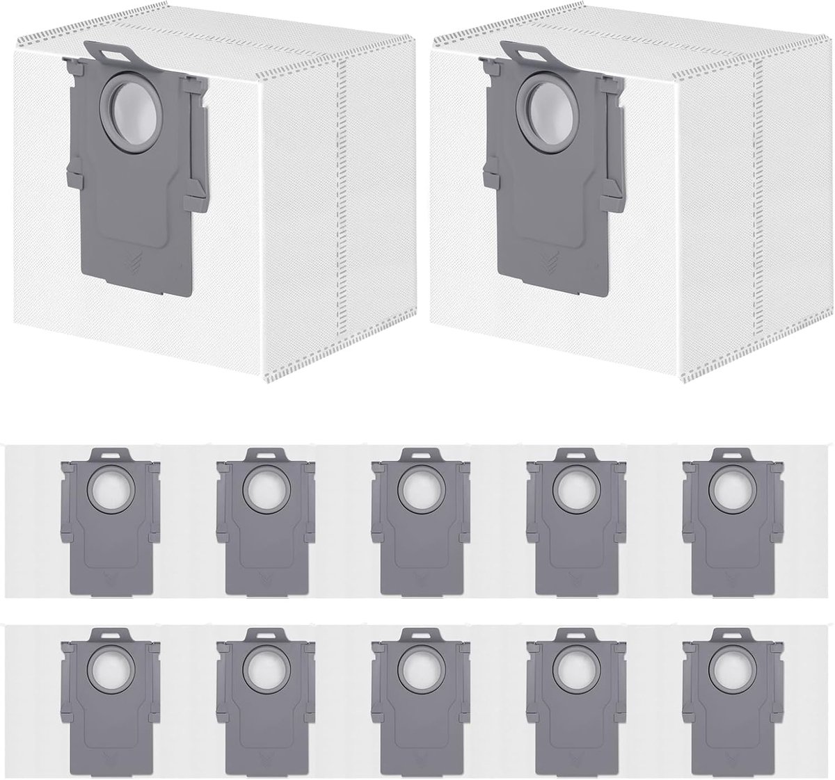 12 Stuks Stofzakken voor Roborock S8+/S8 Ultra/S7 MaxV Ultra/Q7