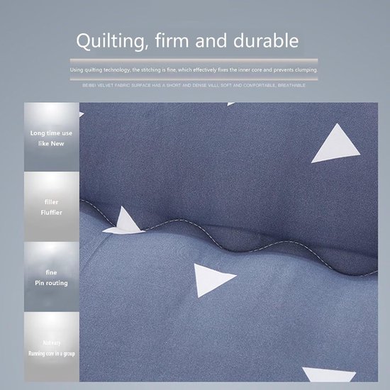 Japanse Futon Matras - Vloermatras Opvouwbaar - Comfortabel Slapen - 5-laags Ontwerp - 100x200cm - C — afbeelding 3