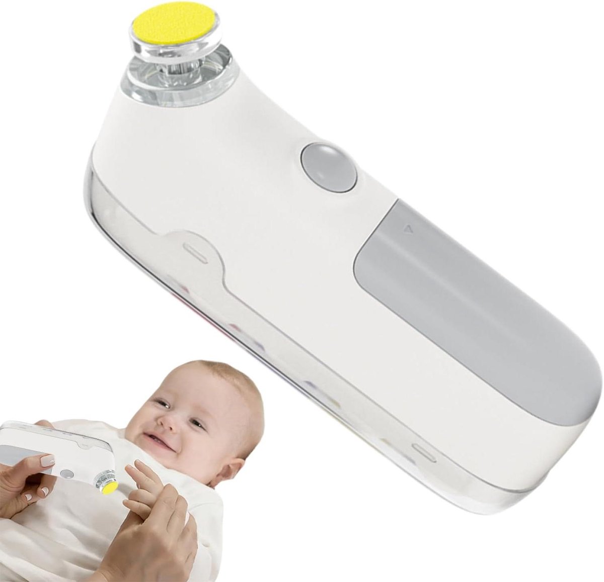 Elektrische Nagelknipper - Nagelvijl Set - Nagelverzorging Thuis - Geluidsarm Ontwerp - 5 Slijpkoppen - Wit