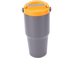 Draagbaar Koffiezetapparaat - Reis Koffiebeker - Koffie Maken Onderweg - Geïntegreerde Mok - 600 ml - Zwart