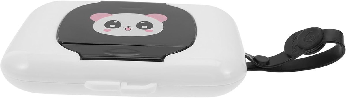 Babydoekjeshouder - Draagbare Dispenser - Onderweg Luiers Verschoont - Houdt Doekjes Vochtig - 16 x 12 x 1.5 cm - Wit