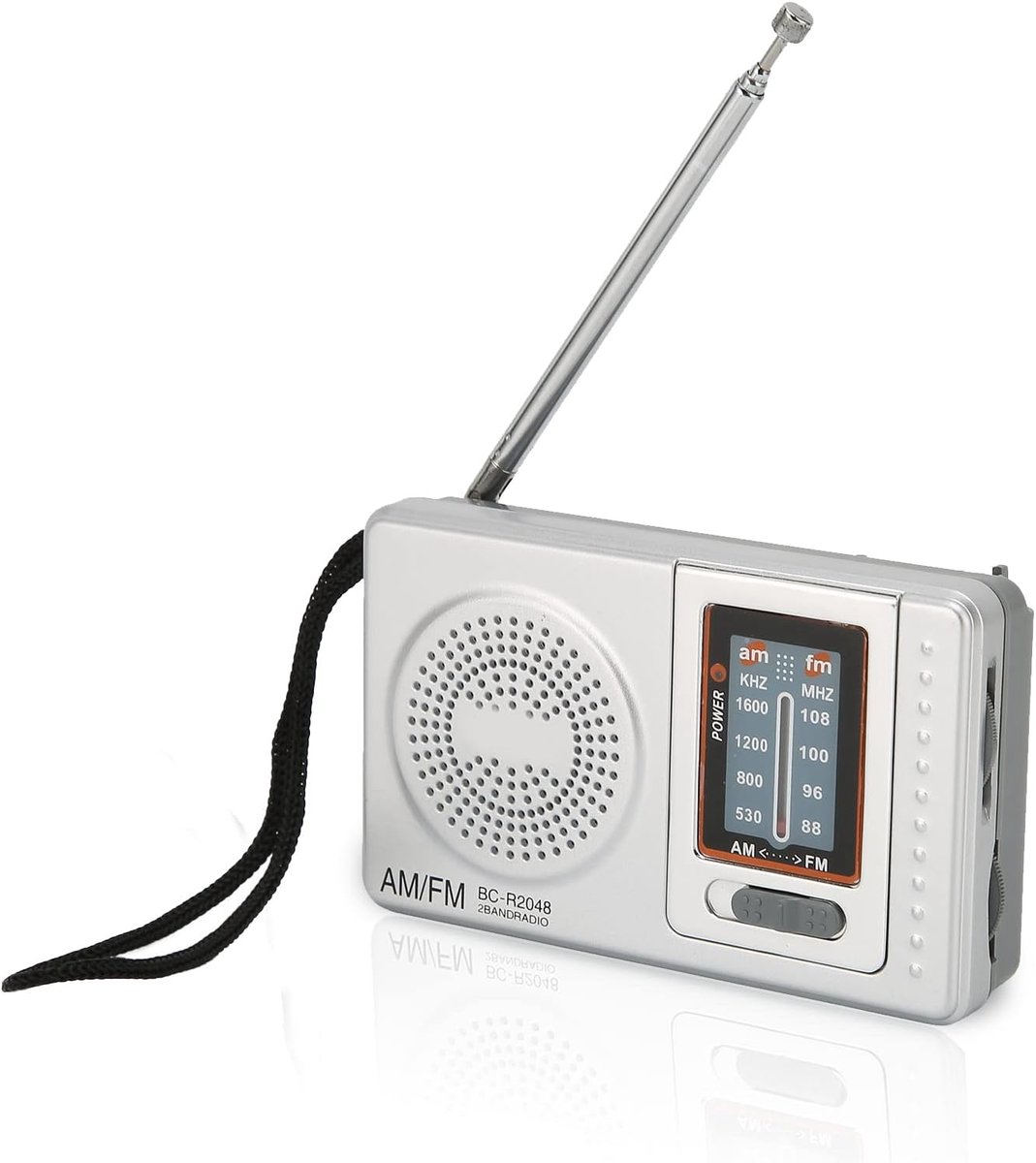 SnelShoppen - Transistor Radio AM FM Draagbare Mini Radio met Batterij Voeding en Weerontvangst voor Noodgevallen en Binnengebruik