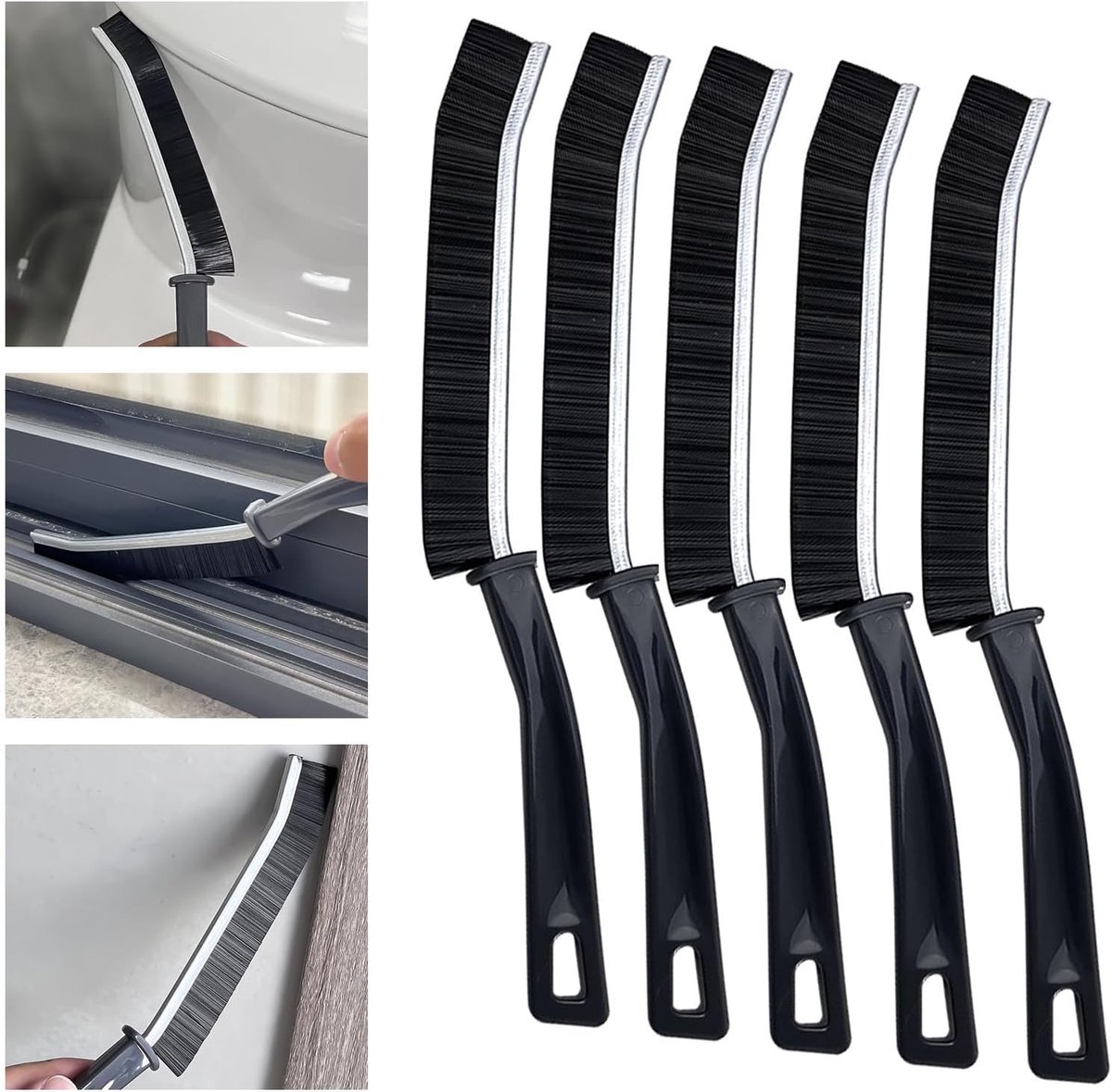 SnelShoppen - Crevice Cleaning Brush, Kleine Schoonmaakborstel voor Tegels en Kieren, Lange Handgreep, Duurzaam Nylon, Ideaal voor Keuken en Badkamer
