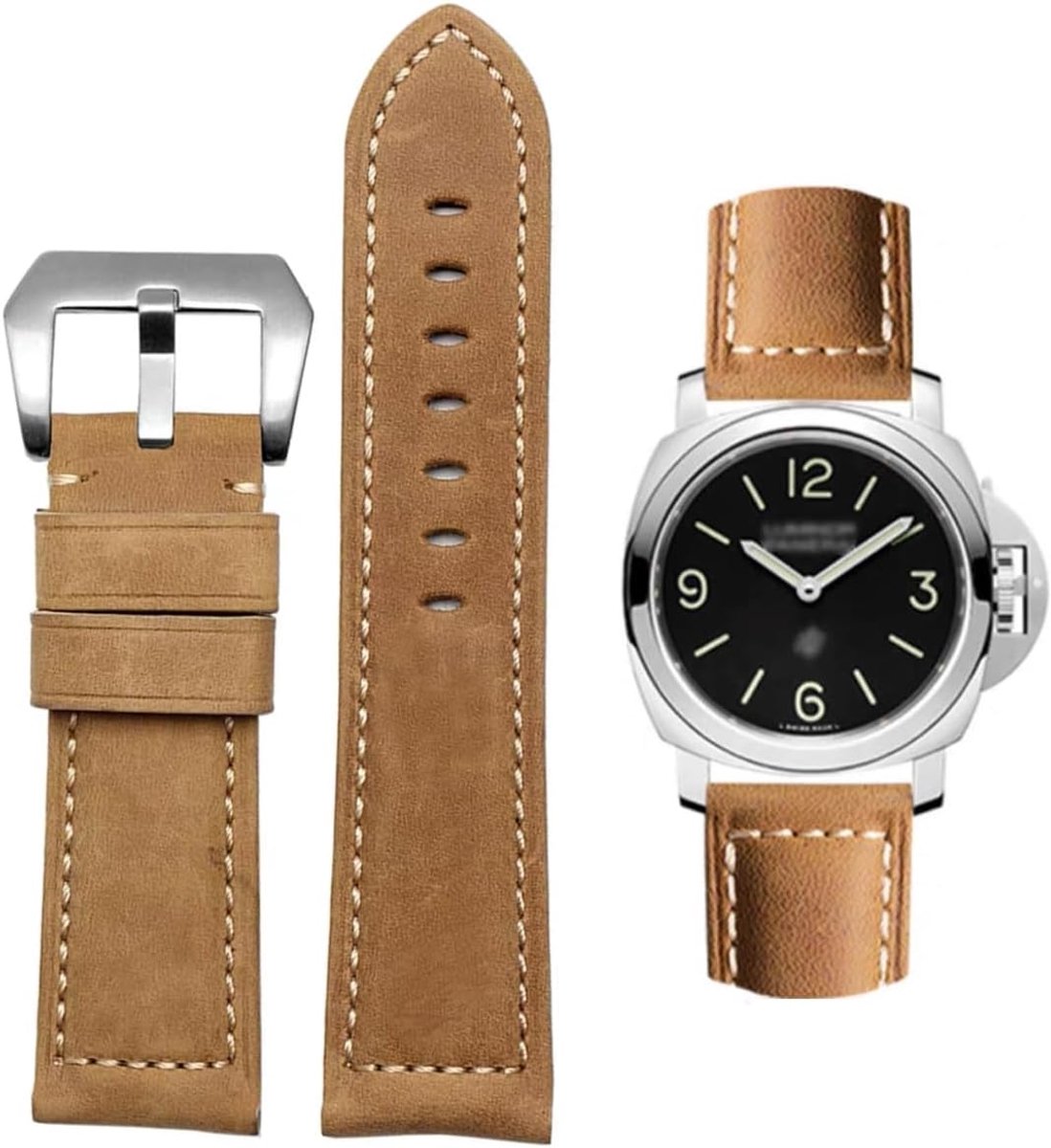 Horlogeband, vintage lederen vervangende band, band voor horloges