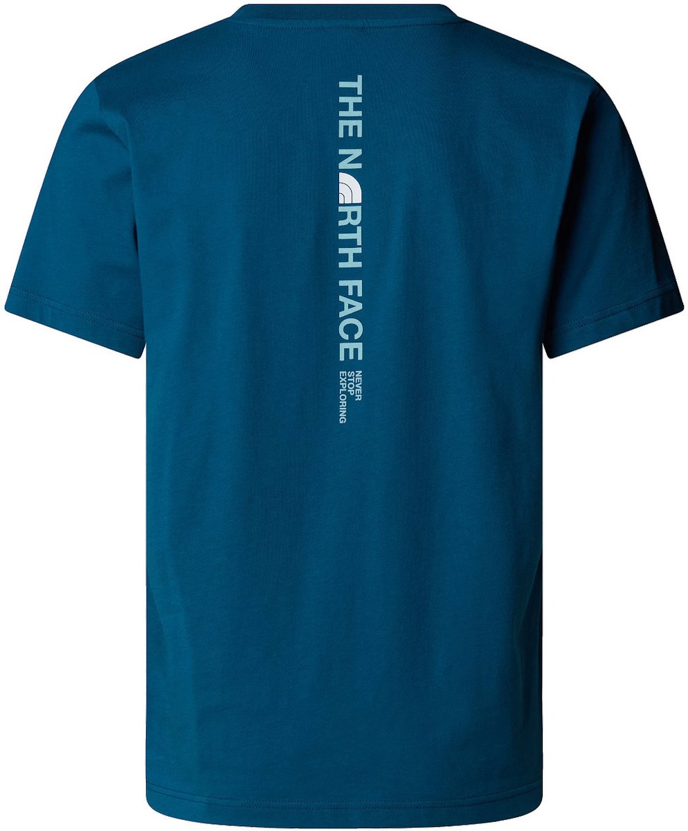 The North Face Heren Vertical Logo T-shirt Korte Mouw - Mineral Ink (NF0A8EE7BSI1) The North Face Heren Vertical Logo T-shirt Korte Mouw - Mineral Ink