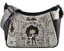 Anekke schoudertas Orchestra Crossbody Bag Multicolor grijs