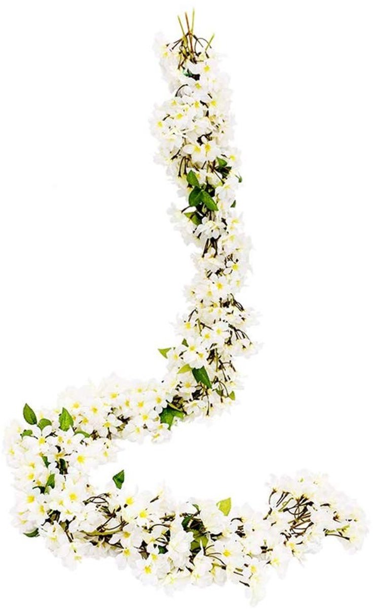 Dailygoods- Sakura Slinger 1,7 m - Kunstbloemen - Nep Sakura - Decoratie - Bruiloft - Thuis en Tuin - Duurzaam en Realistisch - Nep Bloemen