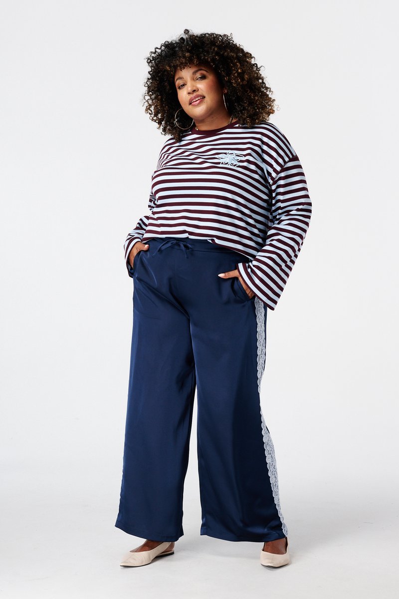 MS Mode Broek Broek met kanten zijkant