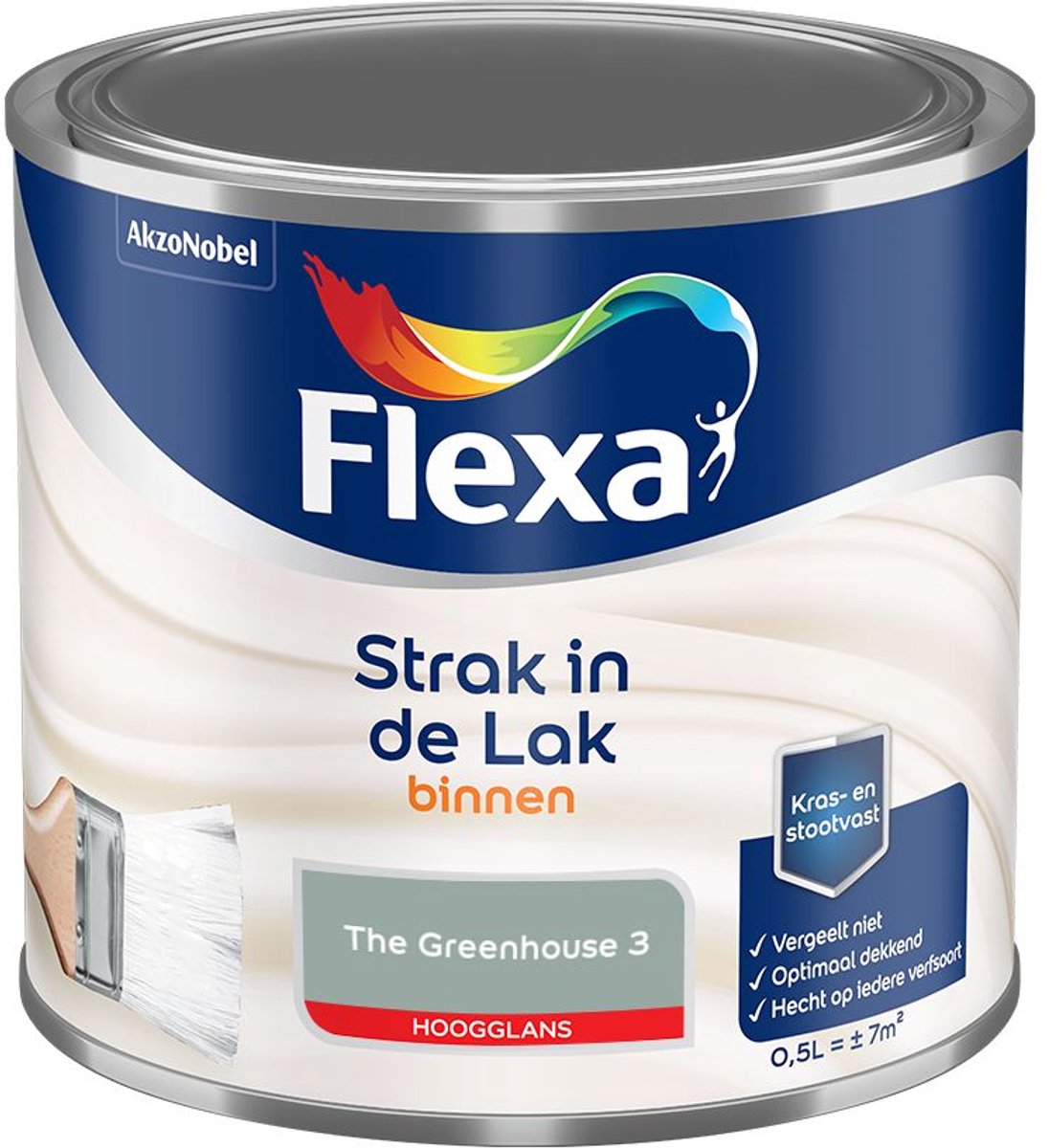 Flexa - Strak In De Lak Binnenlak Hoogglans - The Greenhouse 3 - Mengverf - 500 Ml