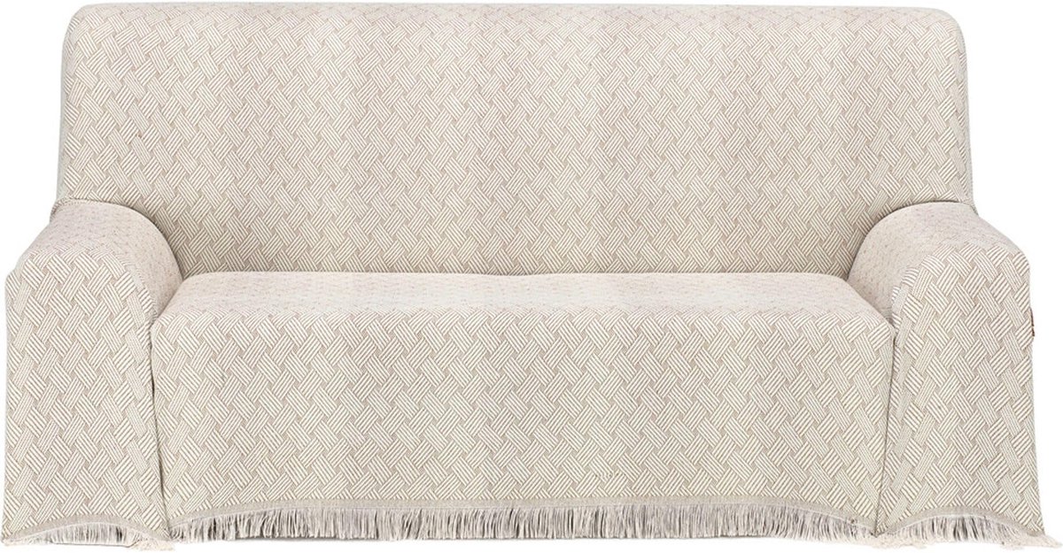 Multifunctionele sprei, afmetingen 300 x 260 cm, voor bank of bed, multifunctionele deken, extra zacht, beige