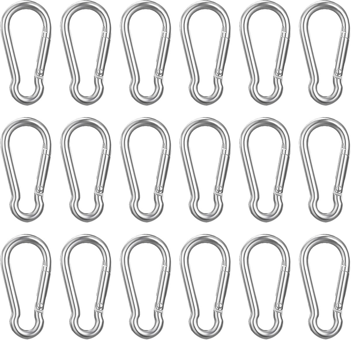 stuks M5 Snap Link Haken Kleine Karabijnhaak Clips Heavy Duty Voor Wandelen Klimmen Camping Vissen Sleutelhanger