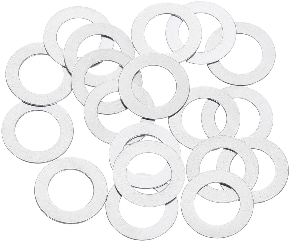 20 stuks M6 sluitringen, 6 x 10 x 0,2 mm 304 roestvrij staal platte afstandhouders voor schroeven, bouten, automobielindustrie, industriële machines