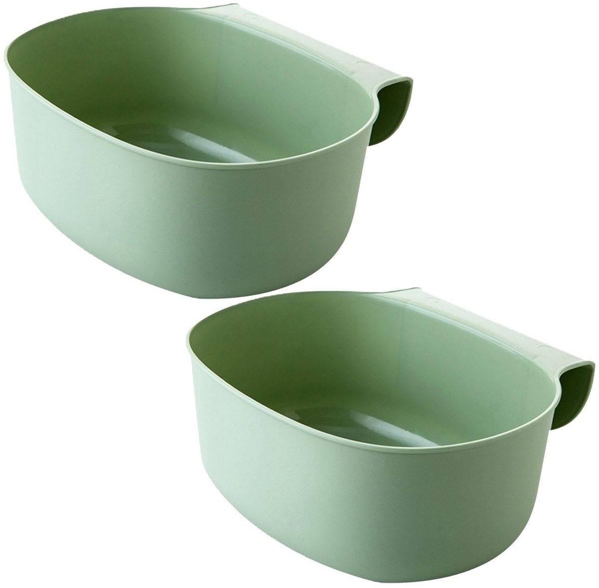 Verpakking met 2 hangende vuilnisbakken, keukenvuilnisemmer, opbergmand voor huishoudelijk afval, mini-vuilnisbakken, woonaccessoires