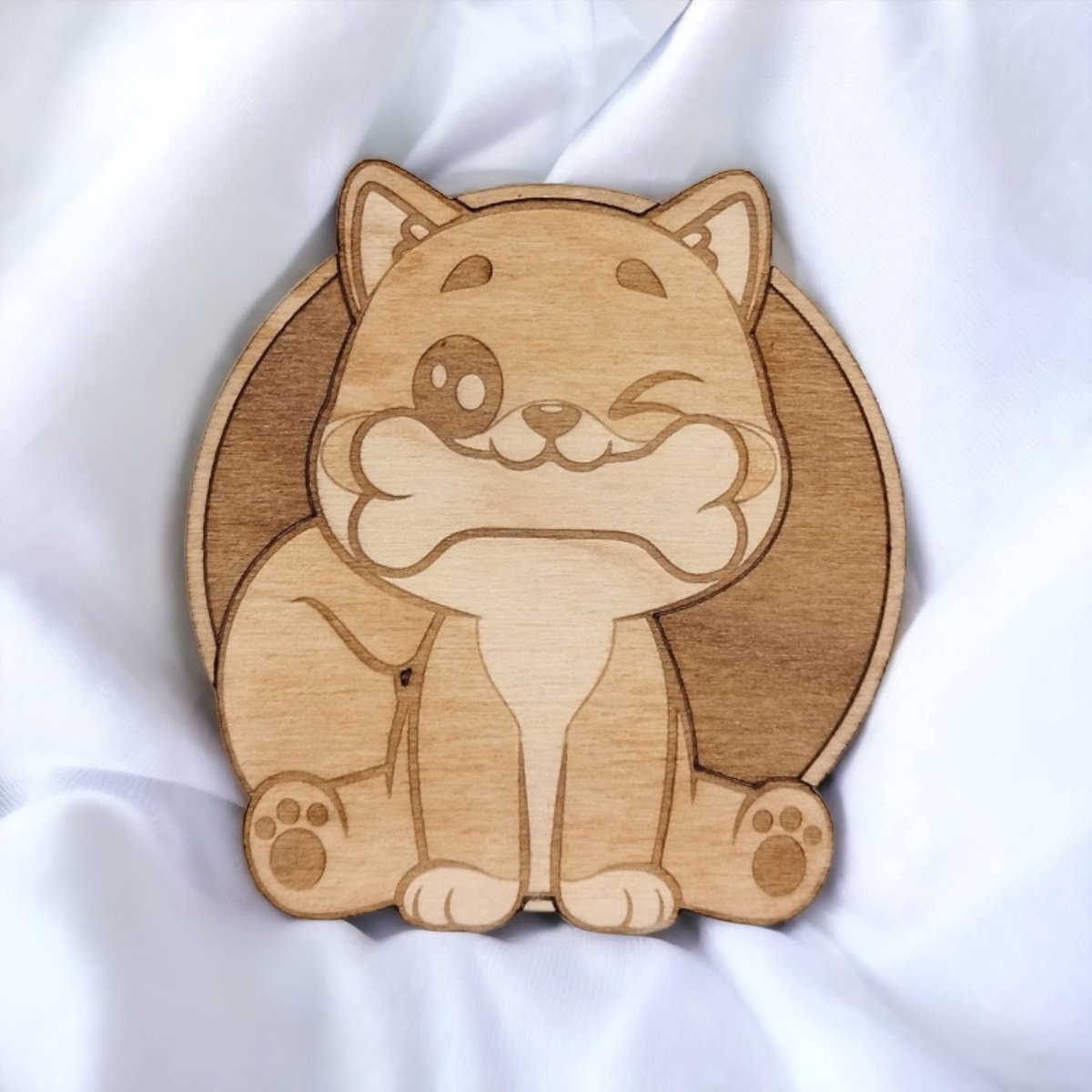 schattige dieren houten onderzetters voor drankjes - prachtig ontworpen houten onderzetter set van 6, voor drinkglazen, koffiemokken, voor elk tafeltype, maat 3,5 inch x 8,9 cm