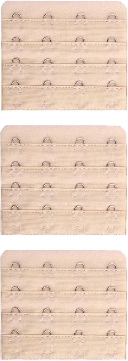 3 Pack Bh Haakjes Verlengers, Comfortabele Bh Band Verlenging, Ideaal voor Dames, Verstelbare Haakjes en Bandjes