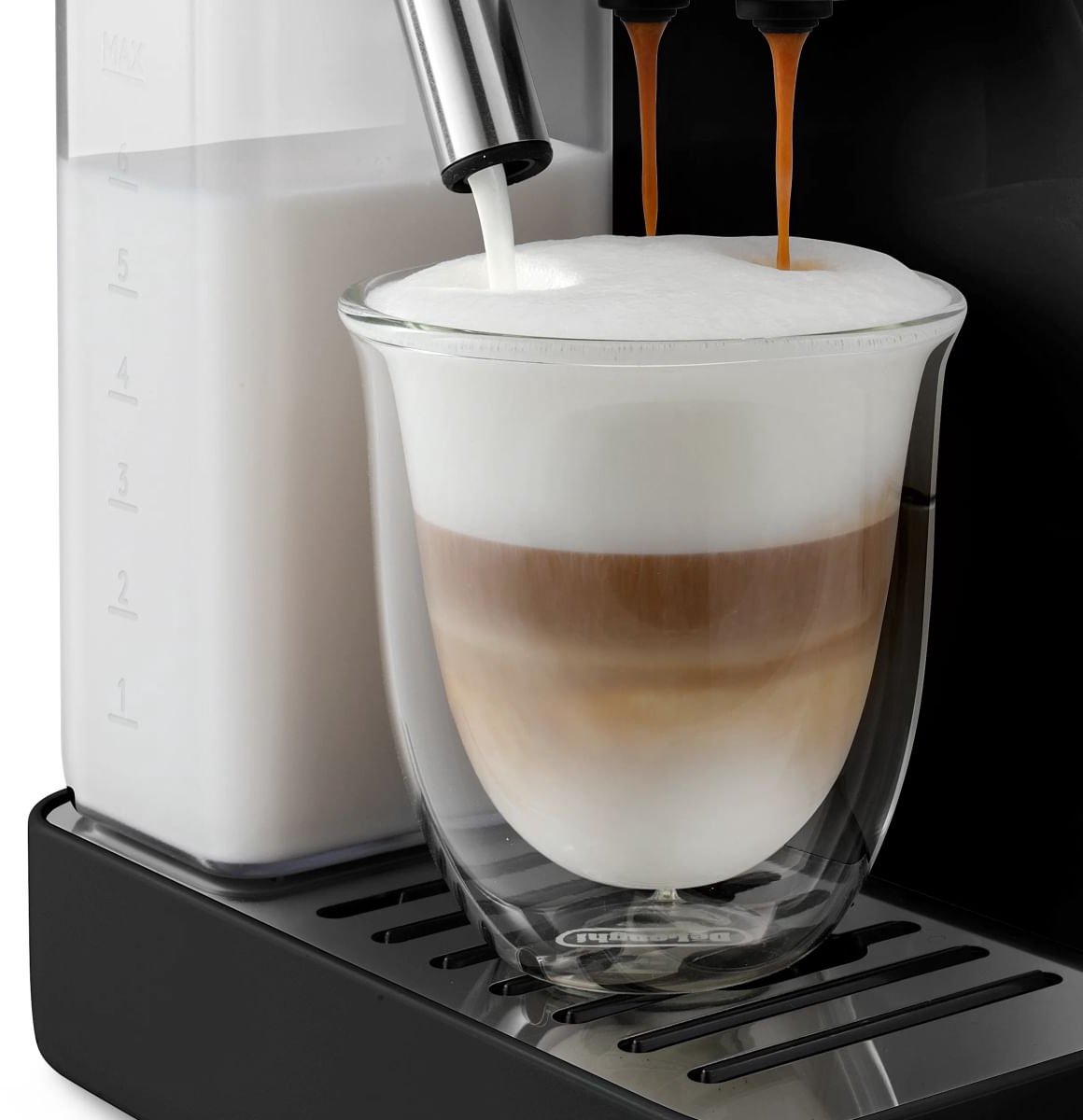 De’Longhi Rivelia Start – Volautomatische Espressomachine - gemakkelijk bonen wisselen, automatisch melkschuim & cold brew functie - 10 warme en koude dranken - Onyx Black - EXAM420.55.BXL thumbnail 4
