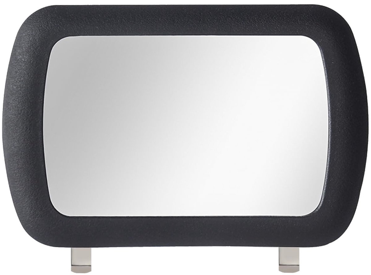 Dailygoods- Make-up Spiegel met Antibotsingsframe - Auto Spiegel - Zonneklep Spiegel - Verstelbaar - Hoogwaardig Glas - 16,7 x 11 cm - Autospiegel
