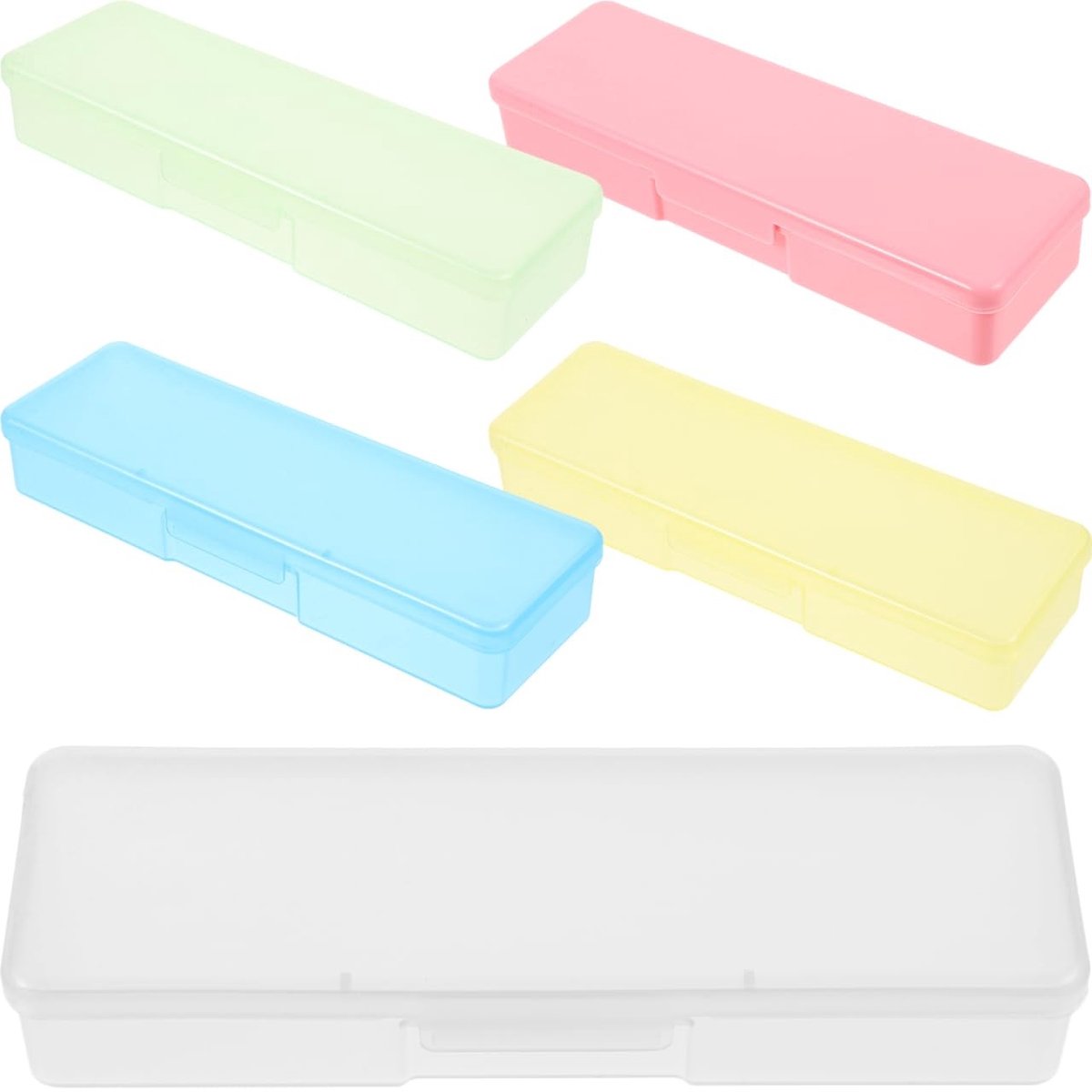 Dailygoods- Pincetdoos 5-delig - Pincethouder Wimperverlengingen - Opbergdoos Etui - Duurzaam PP - Stijlvol Ontwerp - Efficiënt Organiseren - Pincetetui