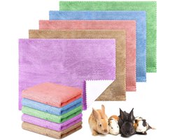 10 stuks waterdichte cavia-dekens wasbaar plaskussen voor kleine dieren huisdier deken slaap beddengoed matten absorberende caviakooi voering herbruikbare huisdier slaap mat pad cover
