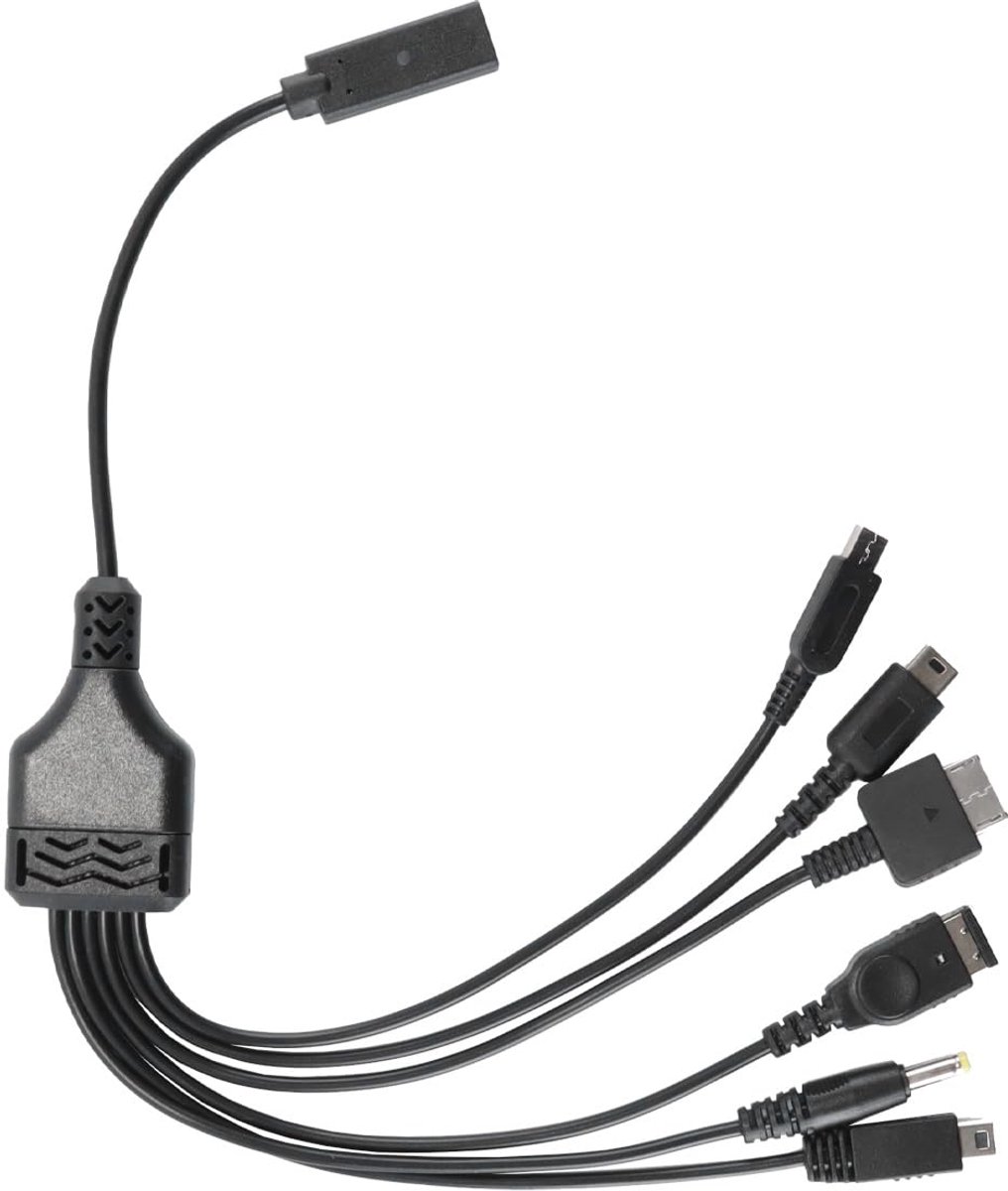 6-in-1 Type C-oplaadkabel voor handheldconsoles Draagbare oplader voor meerdere apparaten DS DS Lite DSi 3DS 2DS XL WII U GBA SP PSP PS VITA