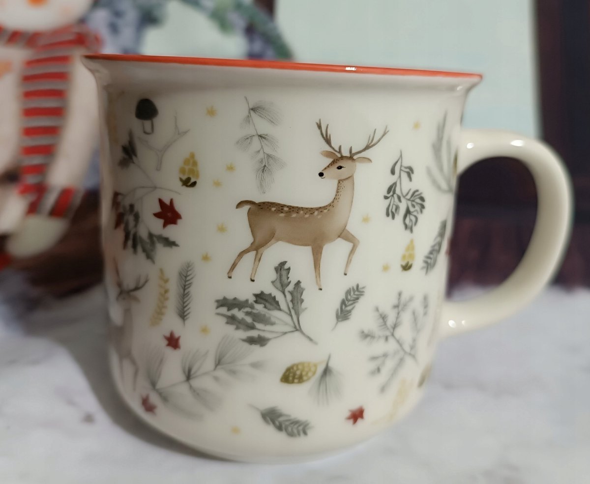 Keramische Kerstmok 400ml - Feestelijk Ontwerp
