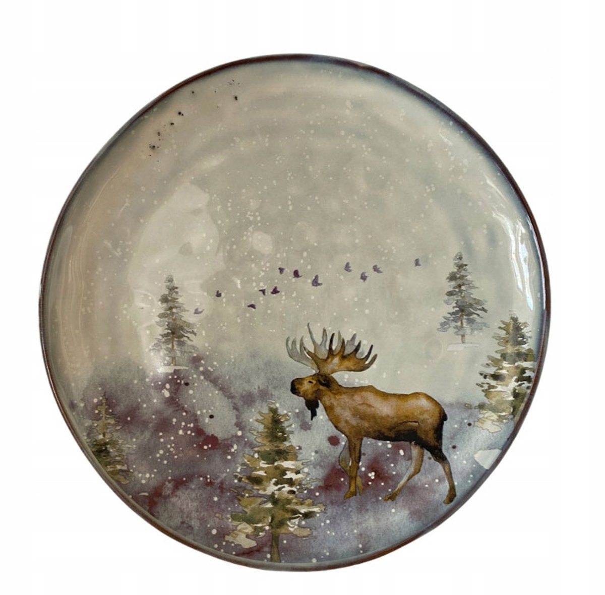 Elk dessertbord van steengoed - Ø 20 cm