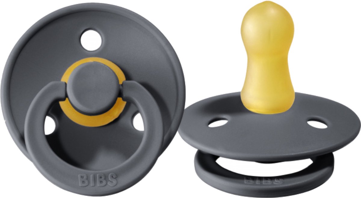 BiBs Fopspeen - Rond - 0-6 Mnd - Iron