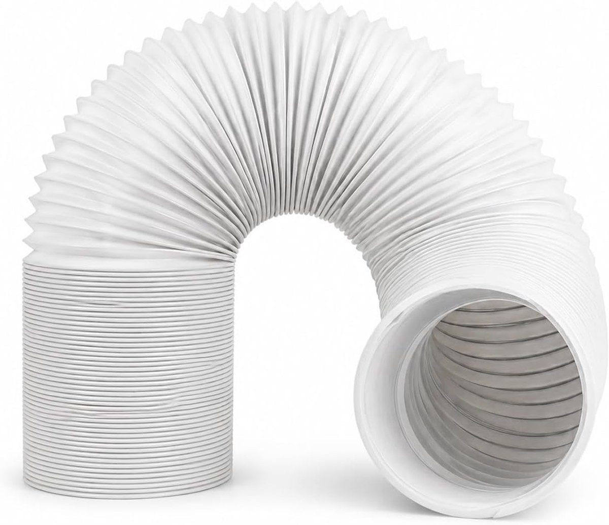 Airconditionerslang met een diameter van 5,9 inch, 80 inch lengte AC-uitlaatslang, schroefdraad tegen de klok mee, flexibele vervangingsslang voor draagbare AC, compatibel met LG, DeLonghi