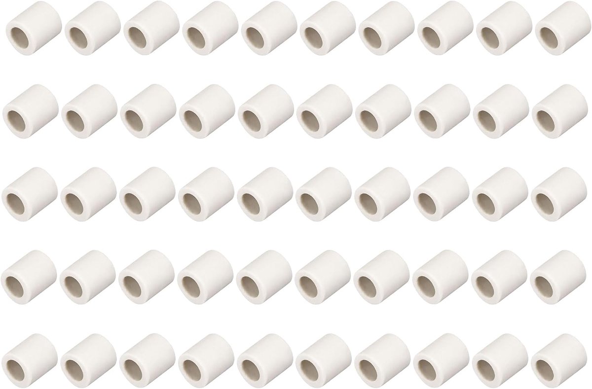 Isolatieslang, 50 stuks, 6 mm diameter, elektronisch draad, geïsoleerde verpakking, warmte-isolatie, eenvoudig boren