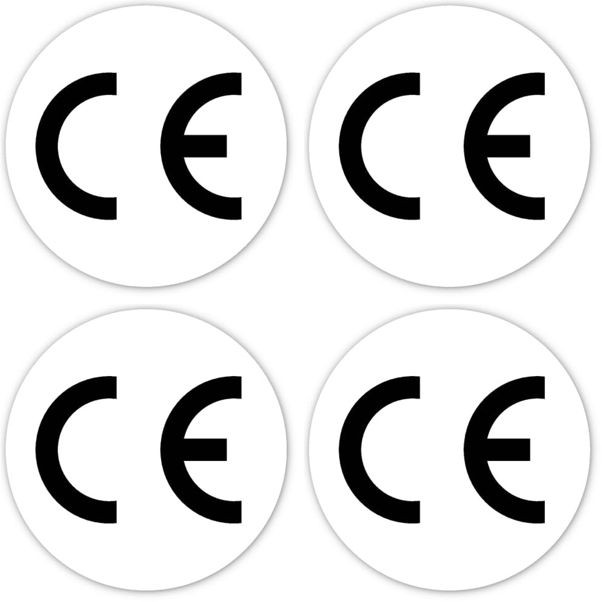 ⌀ 100 mm, 4 stuks - CE-markering - rond