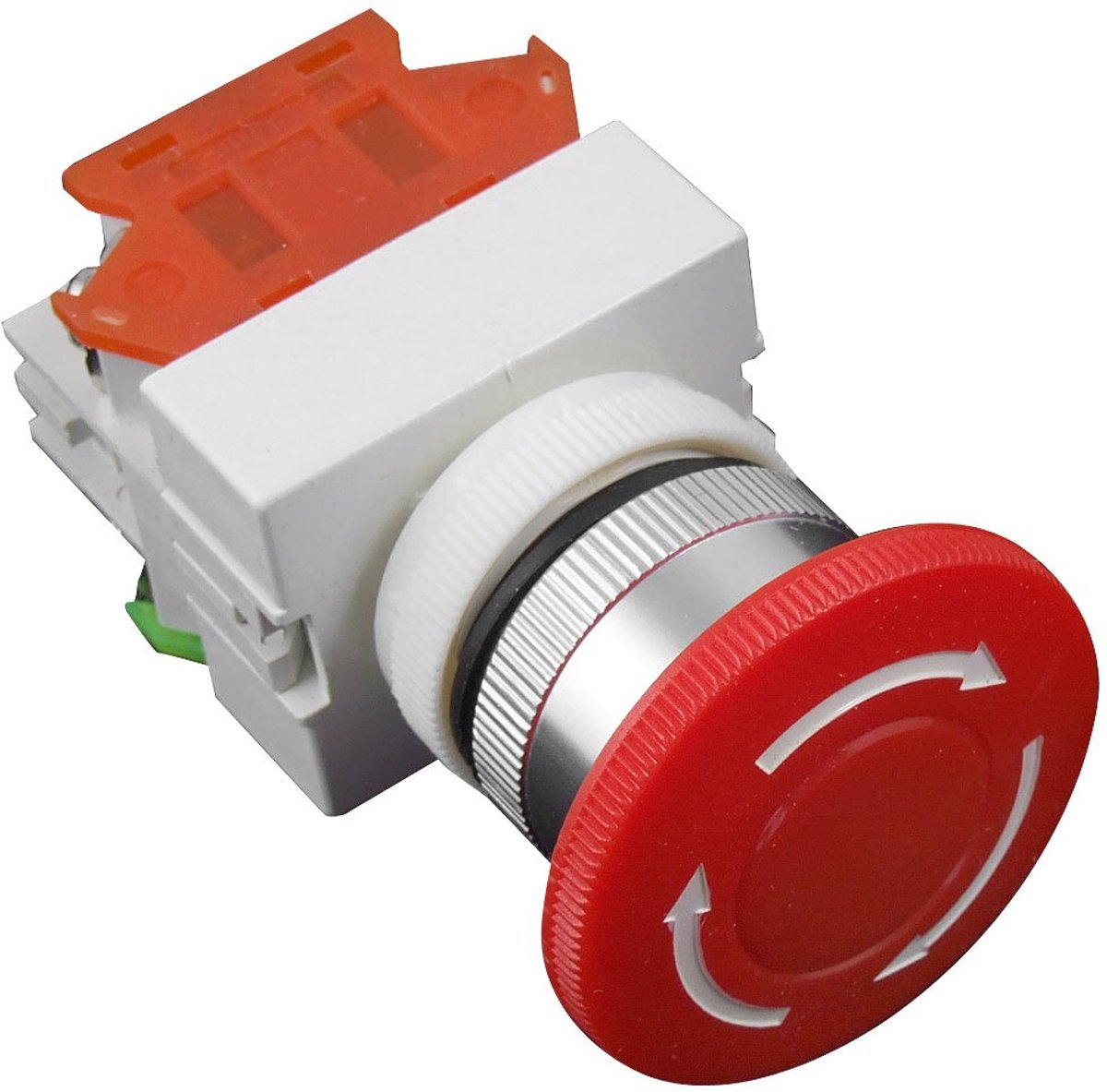 Map Ac 660 V, 10 A, 40 mm, rood, signaal, noodstopschakelaar