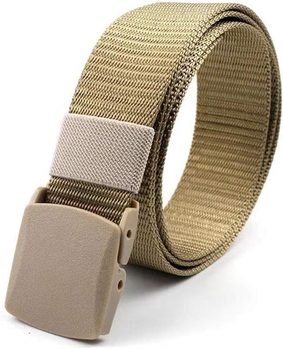 Riem nylon canvas, dames heren, traploos verstelbaar, plastic gesp