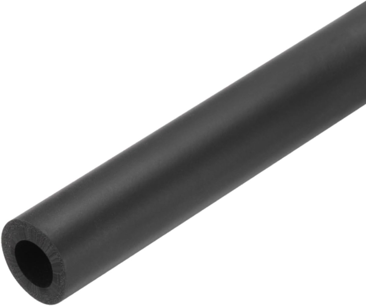 Buisgeïsoleerde schuimbuis, 32 mm ID x 50 mm, OD, 0,85 m, schuimbuis, warmte-isolerende buis voor airconditioning, greepbescherming, waterbuis, vorstbescherming, 2 x 1-1/4"/zwart