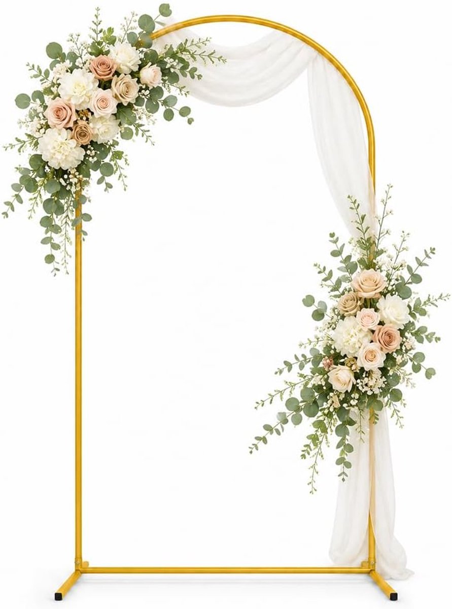 Tuinboog, metalen boog, verjaardagsboog, bruiloftsboog, decoratie voor bruiloften, verjaardagen, feesten (3 stuks)