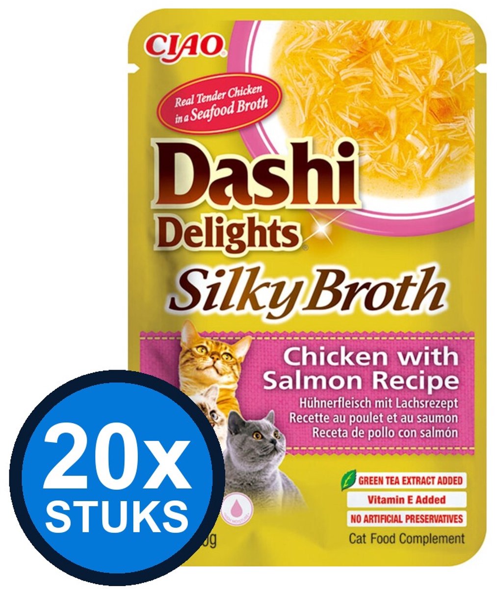 CIAO Ciao Dashi Delights silky broth cat chicken&salmon 40gr
