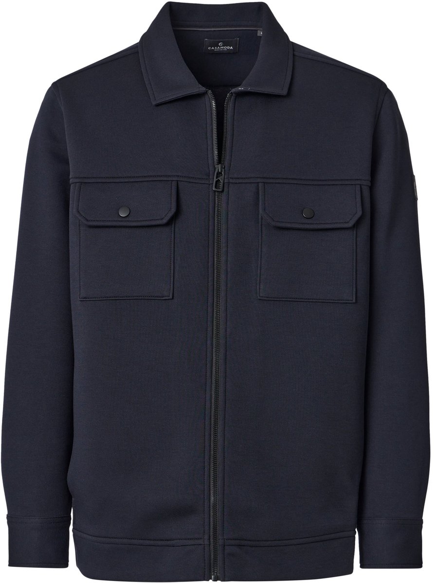 CASA MODA comfort fit overshirt - donkerblauw