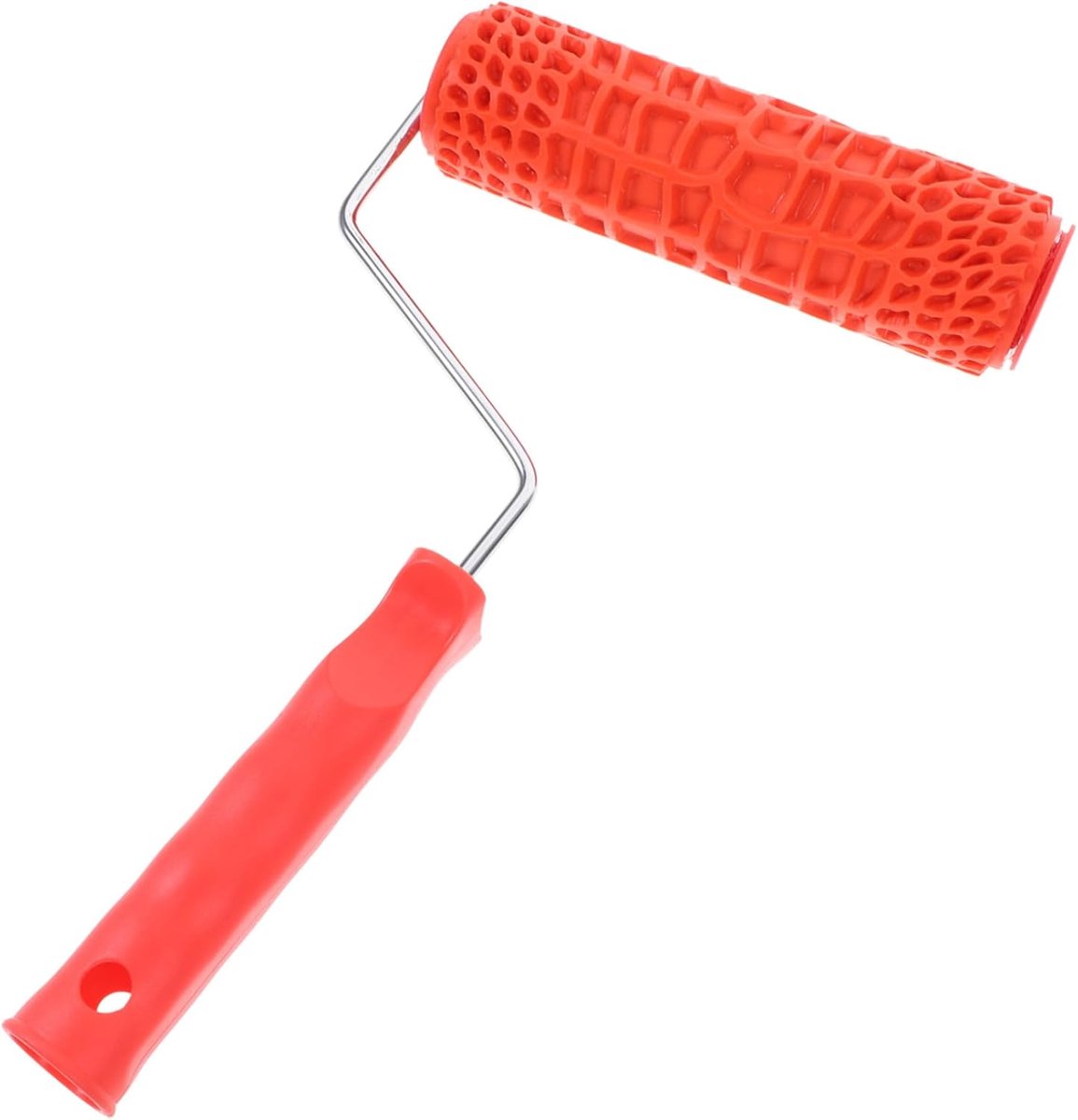Structuurrol Rubber 7 Inch Met Handvat Slijtvaste Textuur Roller Voor Wanddecoratie Droge Bouwrol Zelfgemaakt